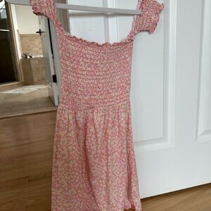 Billabong Pink and Yellow Floral Kids Dress